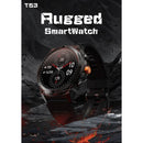 TELUX ACTIVEX Smart Calling Watch with 1.43” AMOLED Display & 2 Straps (Stainless Steel & Silicon) - T53