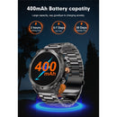 TELUX ACTIVEX Smart Calling Watch with 1.43” AMOLED Display & 2 Straps (Stainless Steel & Silicon) - T53