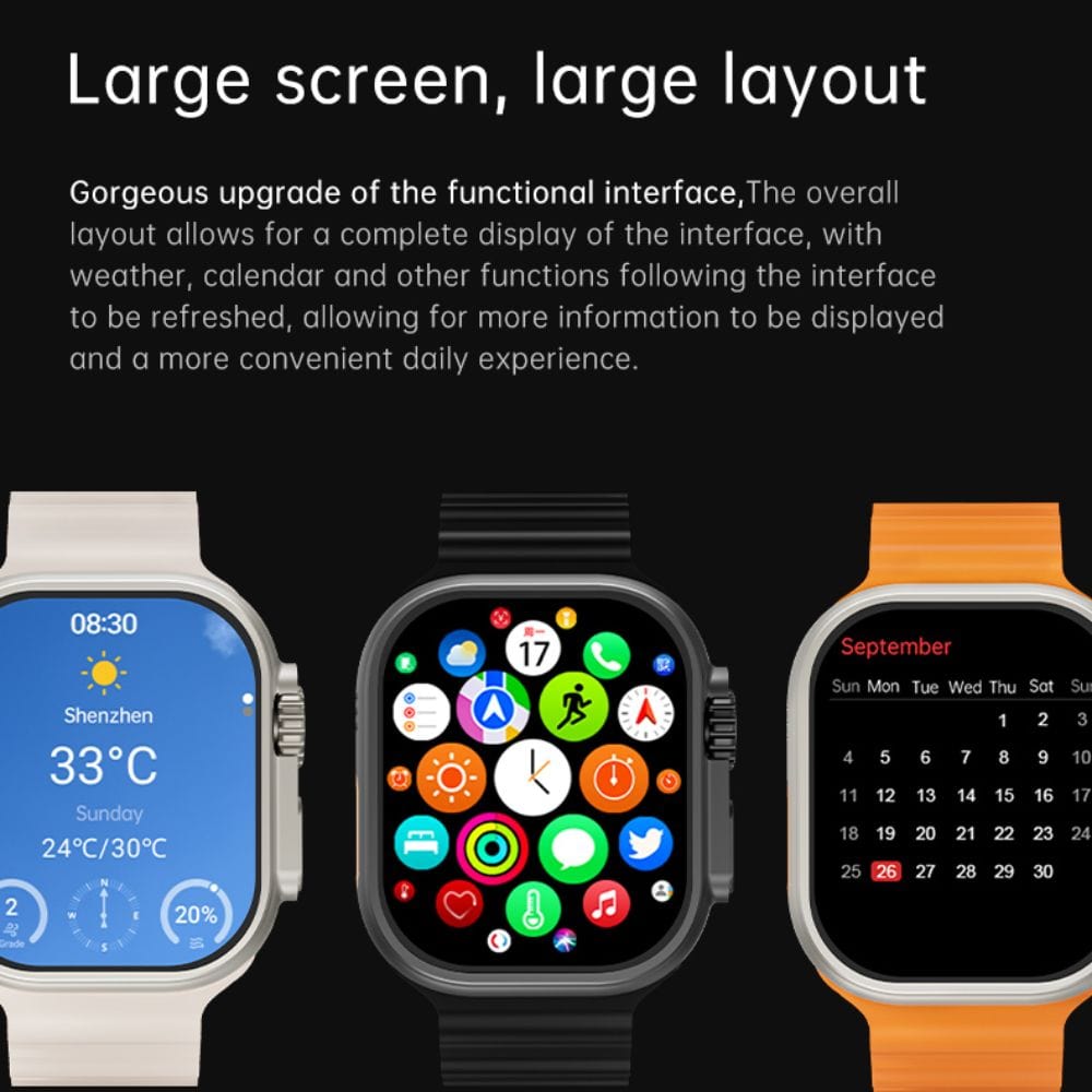 TELUX EVO 9 Mini Smart Calling Watch with 1.72” FHD Display & Extra Strap - F1685