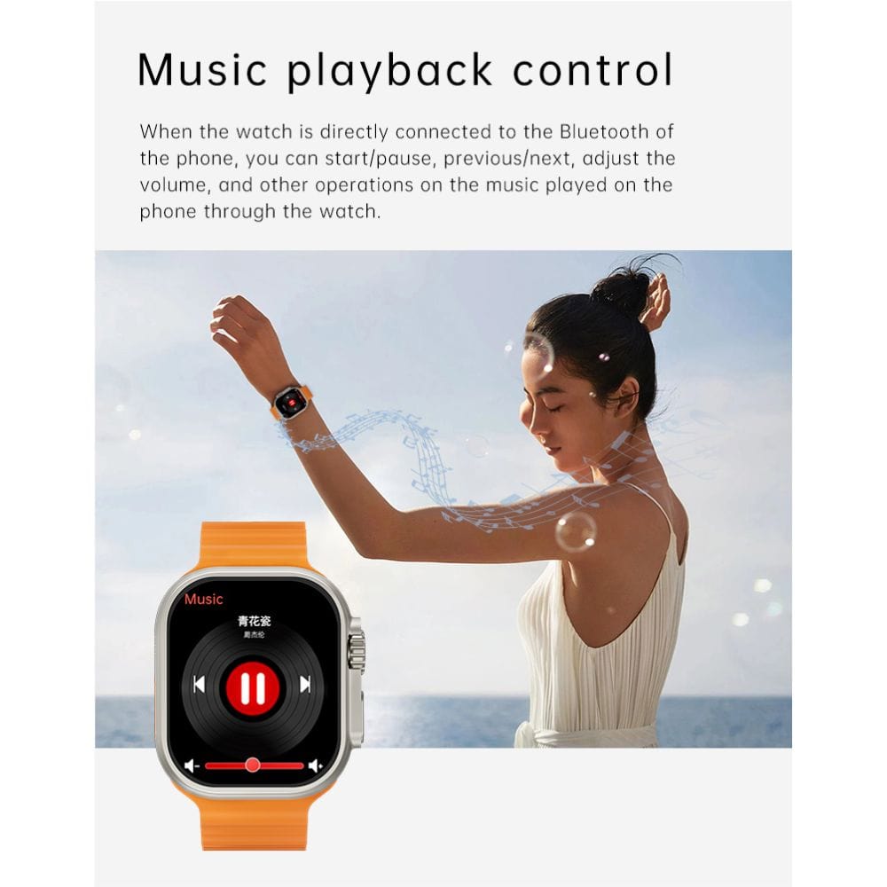 TELUX EVO 9 Mini Smart Calling Watch with 1.72” FHD Display & Extra Strap - F1685