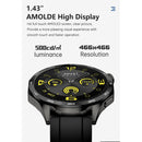 TELUX NEO Smart Calling Watch with 1.43” AMOLED Display & 2 Straps (Stainless Steel & Silicon) - AM24