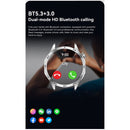 TELUX NEO Smart Calling Watch with 1.43” AMOLED Display & 2 Straps (Stainless Steel & Silicon) - AM24