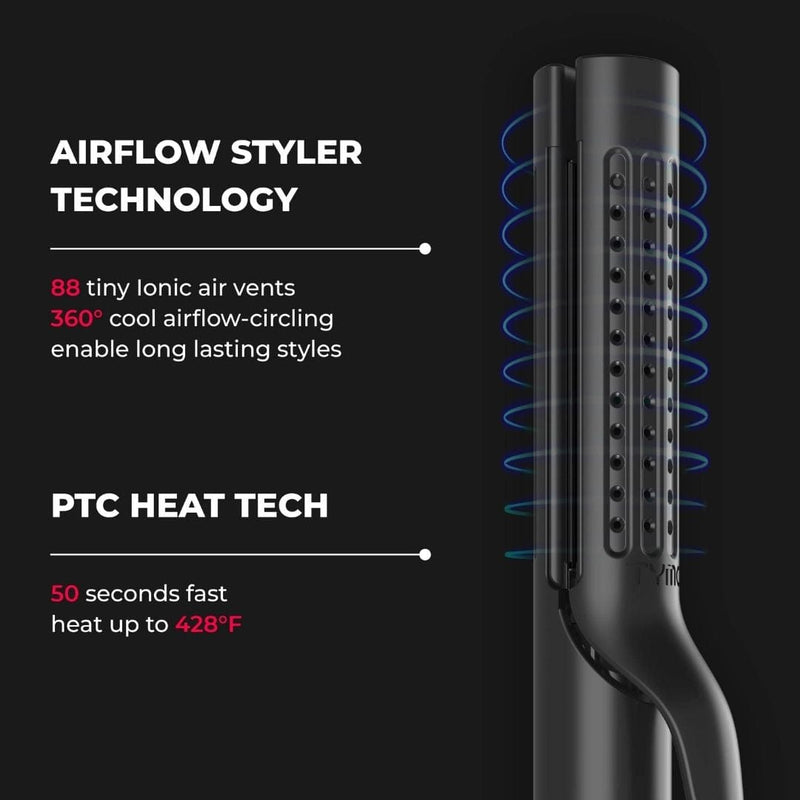 TYMO Airflow 2 in 1 Hair Curler & Straightener with 5 Temps - HC506
