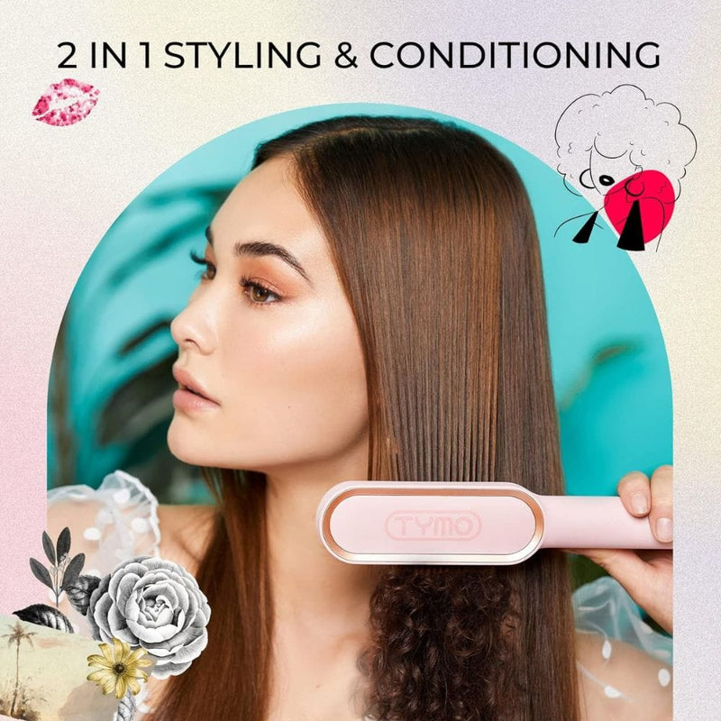 TYMO Ring Hair Straightener with Built-in Comb - HC100