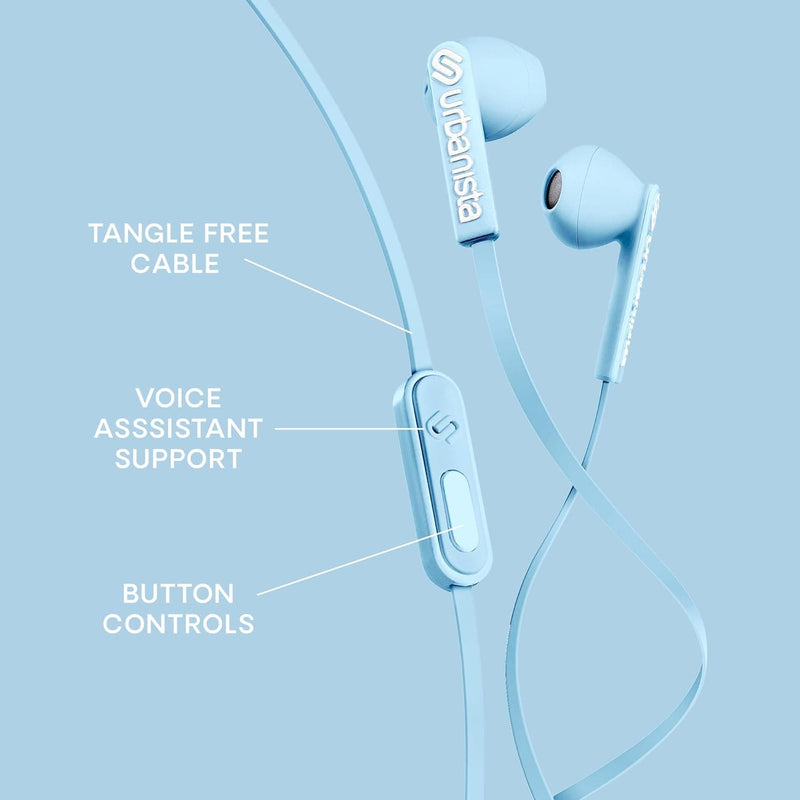 Urbanista Tangle Free Wired Headphones With Type-C Plug - San Francisco