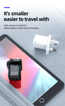 IQ TOUCH 30W Dual Port USB-C & A Wall Charger With GaN Tech - ICHARGE-30PD-QC