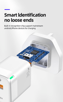 IQ TOUCH 30W Dual Port USB-C & A Wall Charger With GaN Tech - ICHARGE-30PD-QC