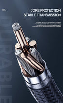 IQ TOUCH 1M Nylon Braided USB-A to Lightening Charging Cable - ICHARGE-IQ-L1