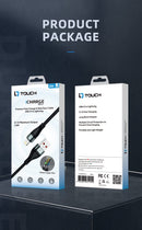 IQ TOUCH 1M Nylon Braided USB-A to Lightening Charging Cable - ICHARGE-IQ-L1