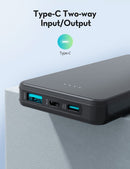 RAVPOWER Pioneer 10000mAh PD 15W 3 Port Power Bank - PB1215