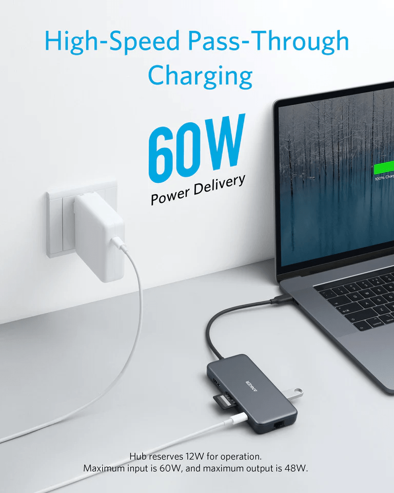 Anker PowerExpand+ USB-C (7-in1) with 60W Power Delivery - A8352