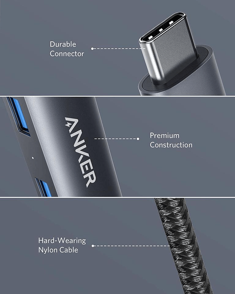 Anker 332 USB-C Hub 5 in1 USB-C Connector Black - A8355H11
